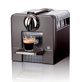 Nespresso C185T Le Cube Automatic Espresso Machine, Titan Gray