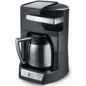 delonghi dcf210ttc complete frontal access 10-cup drip coffeemaker with thermal carafe
