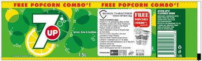 FREE Popcorn set (worth $7.00) from Shaw Theatres-7Up Label