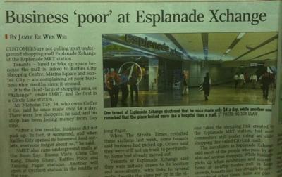 Newspaper cutting citing Xchange poor business