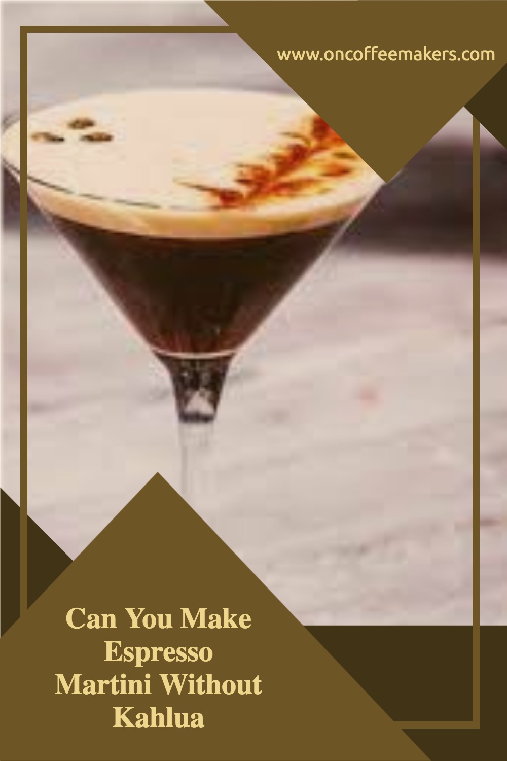 Espresso martini cheap without kahlua