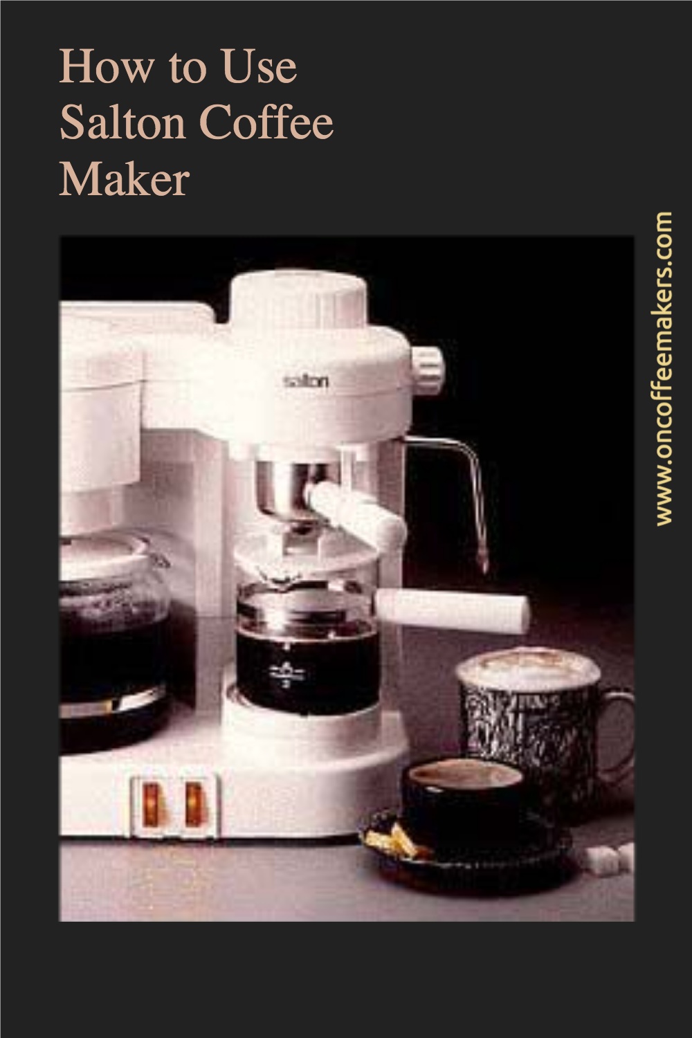 Space Saving Coffee Maker - 1 cup - Toastess