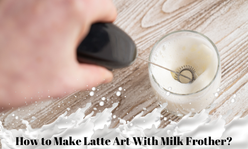 This handheld milk frother creates café-quality microfoam milk for latte art