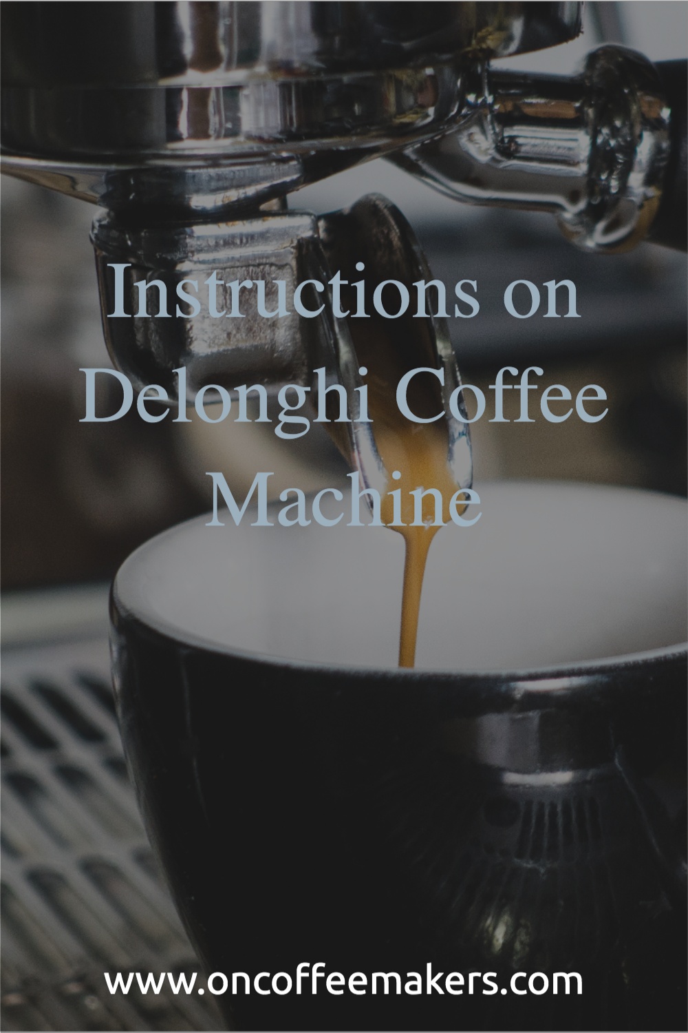 Instructions on how to use Delonghi coffee machine