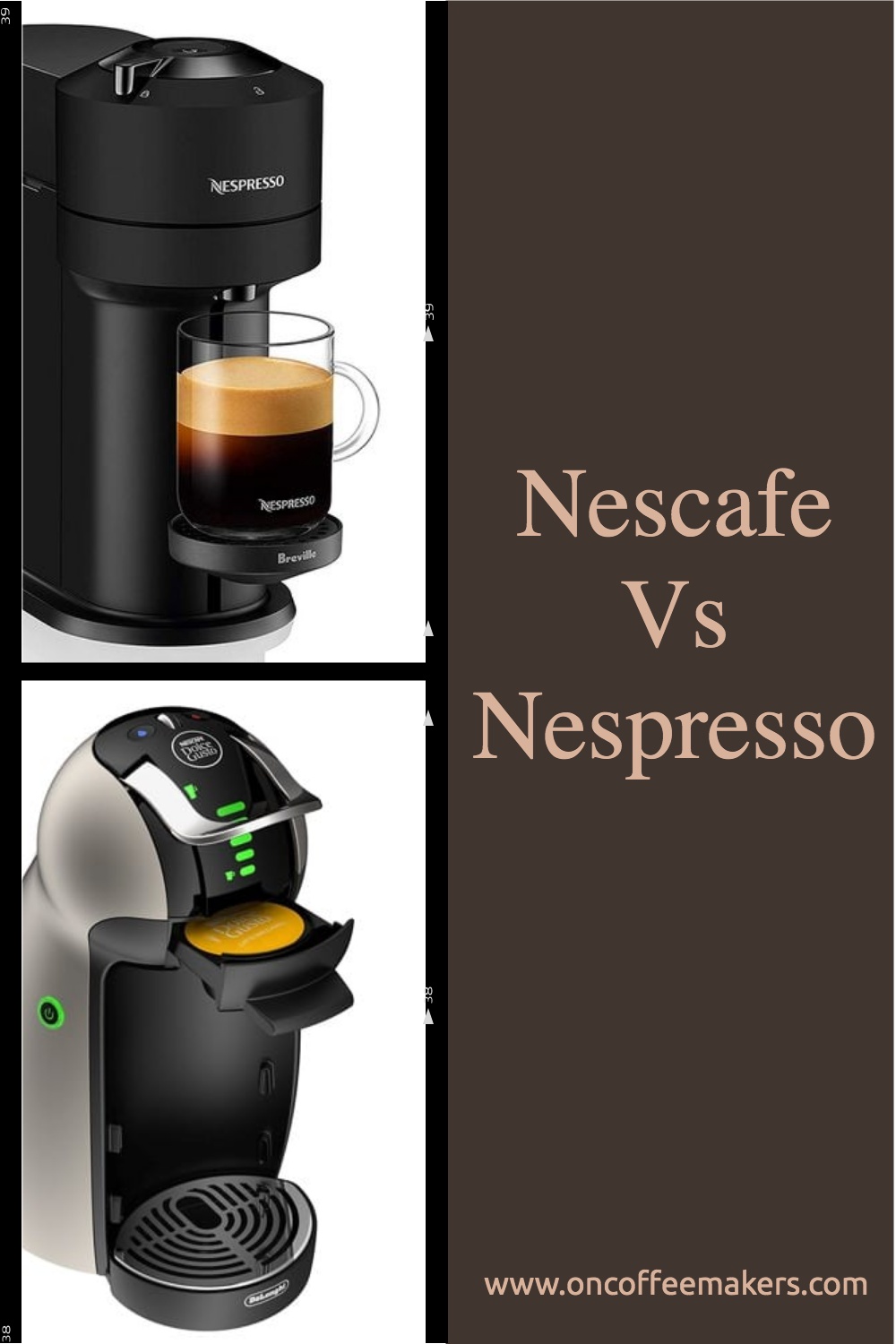 The difference between Nespresso VS Dolce Gusto pods