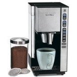 Cuisinart SS-1 Cup-O-Matic Single Serve Coffeemaker, Black and Brushed Chrome