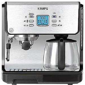 Krups XP2070 Programmable 10 Cup Coffeemaker a 15 bar espresso