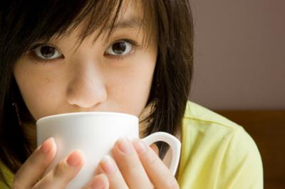 Girl Drinking Coffee